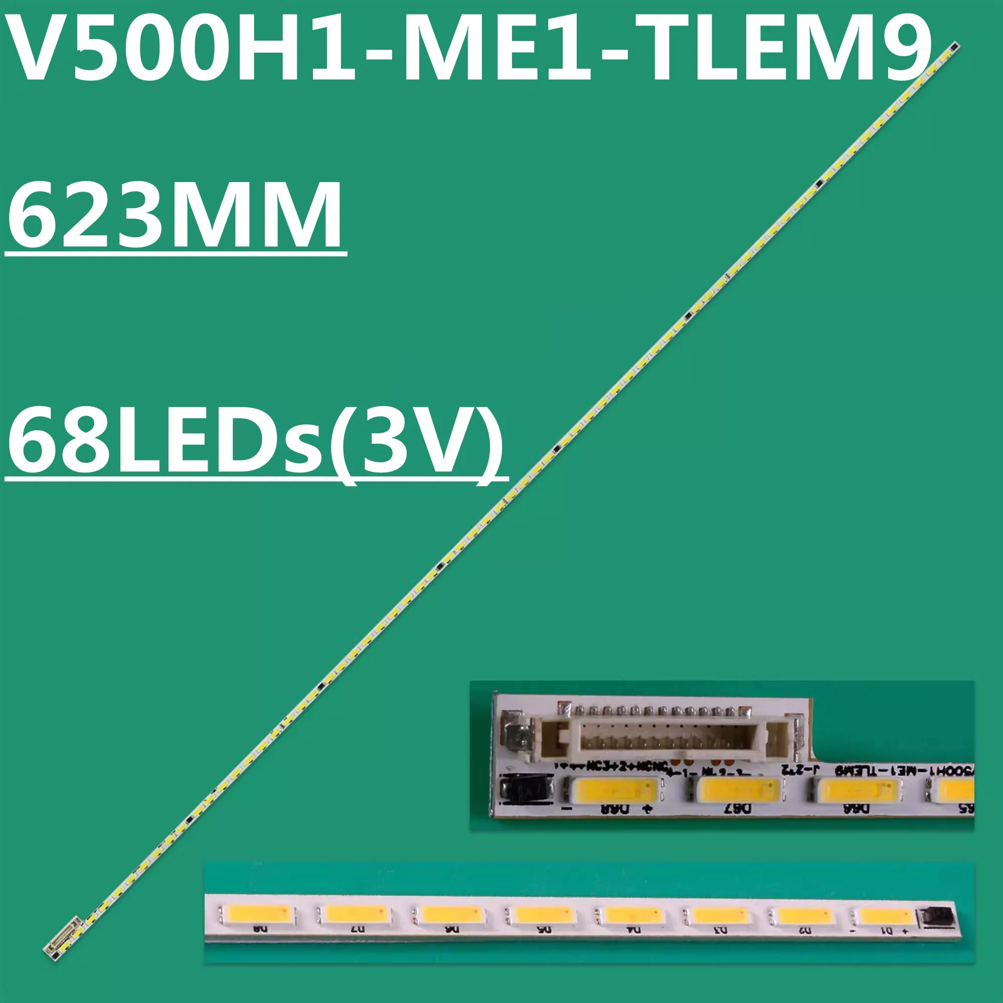 

25PCS LED Backlight Strip For L50F3700A LE50F821C LE5A5000 LH50DU6000 50E5DHR 50E510E 50PFF5150/T3 V500H1-ME1-TLEM9 V500HJ1-ME1