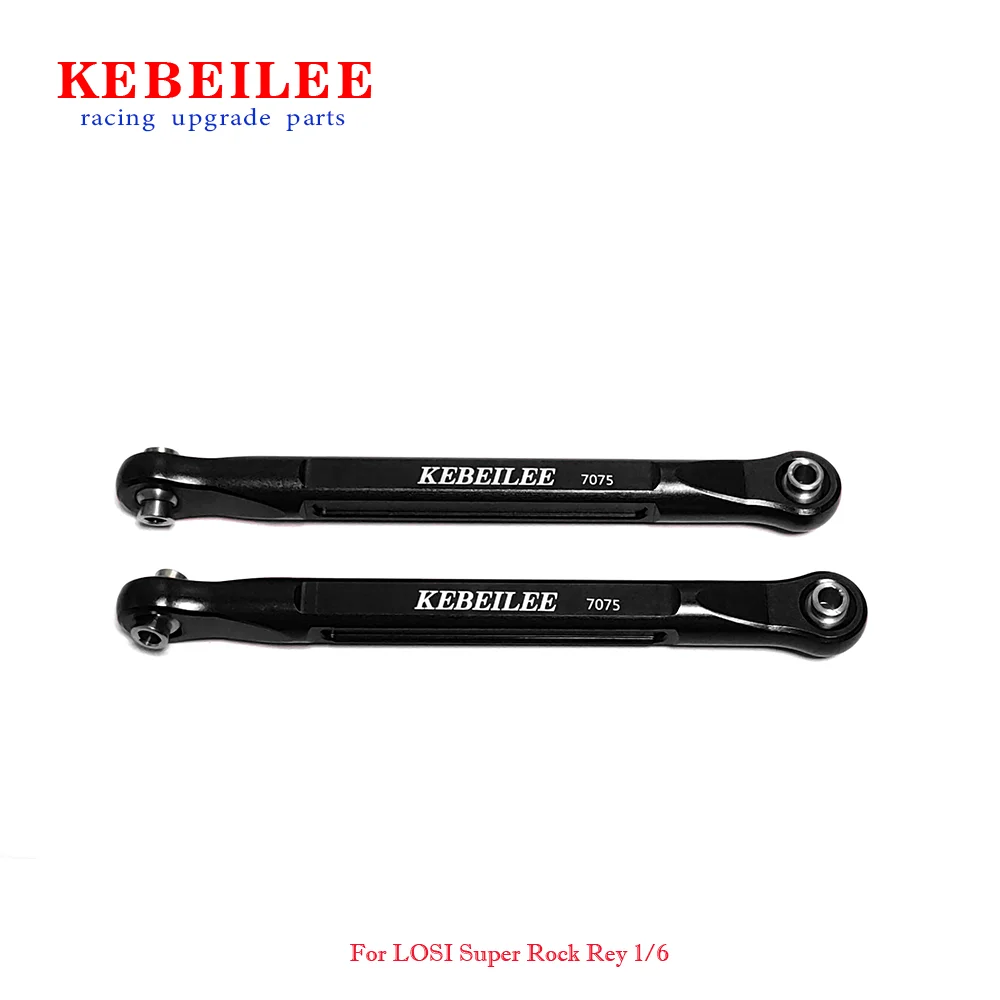 KEBEILEE CNC Aluminum7075# Front Steering Tie Rods for LOSI Super Rock Rey 1:6