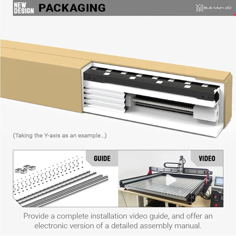 BulkMan3D OXMAN CNC Engraver 4 Axis Precise 1610 Ball Screw Wood Router Machine 1500x1500 for Wood Matel Acrylic Cutting Milling