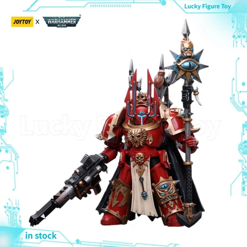 

【Original】JOYTOY Warhammer 40K Chaos Crimson Slaughter Sorcerer Lord in Terminator Armour Collectibles Toys