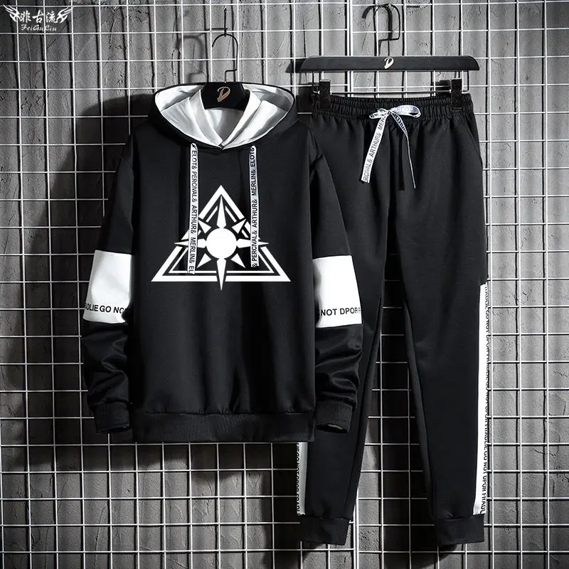 Anime Blue Archive Trinity Abydos College Logo Sweatshirts Trousers Cosplay Boys and Girls Costume Sets Birthday Gift