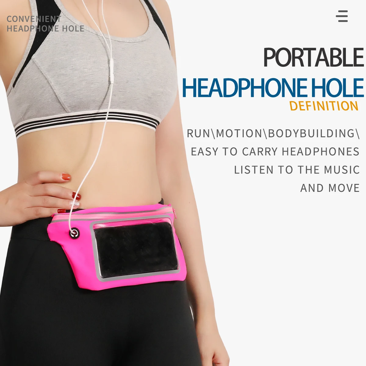 Sports Waist Pack Women Men Running Belt Waist Bag Wallet Men Pouch Belt Portable Phone Holder Card Holder Key Case Phone Pocket