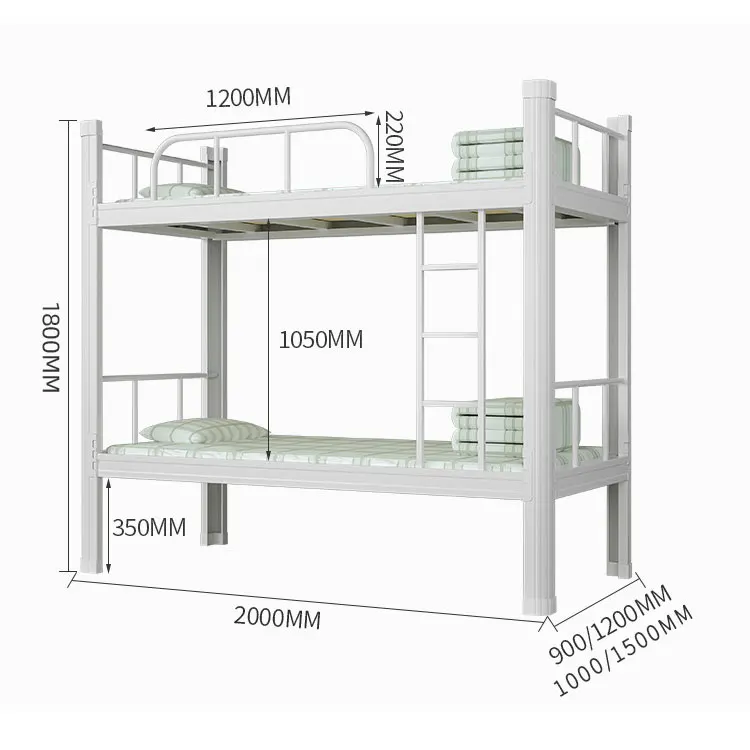 Wholesale High Quality steel bed frames Customized Loft Beds of Bunk Bed