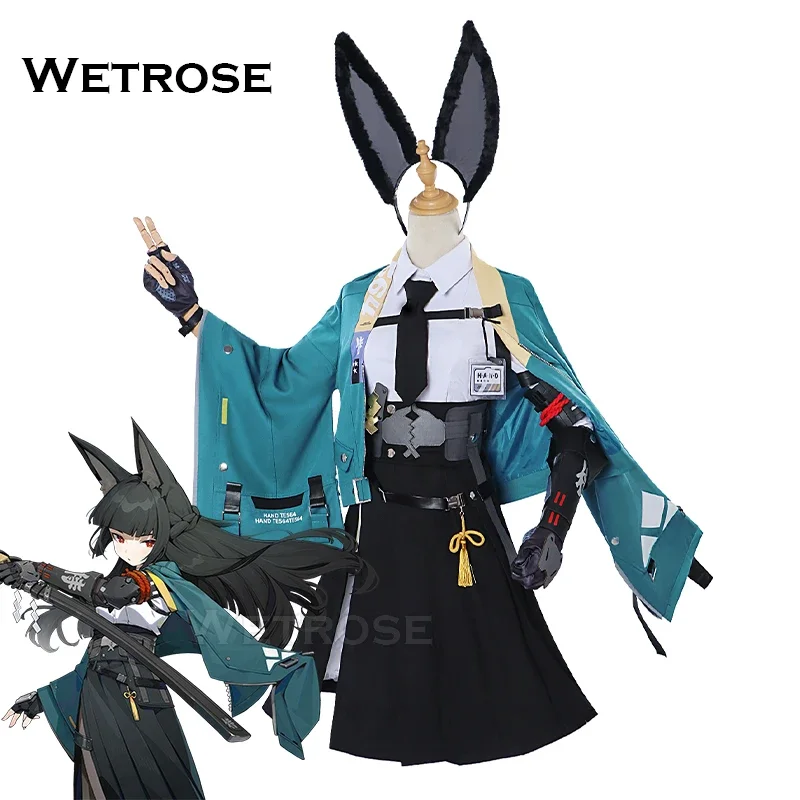 【Wetrose】in stock Miabi Hoshimi cosplay costume zenless Zone Zero zzz миябfox Fox girl full set ear wig shoes Halloween Xmas