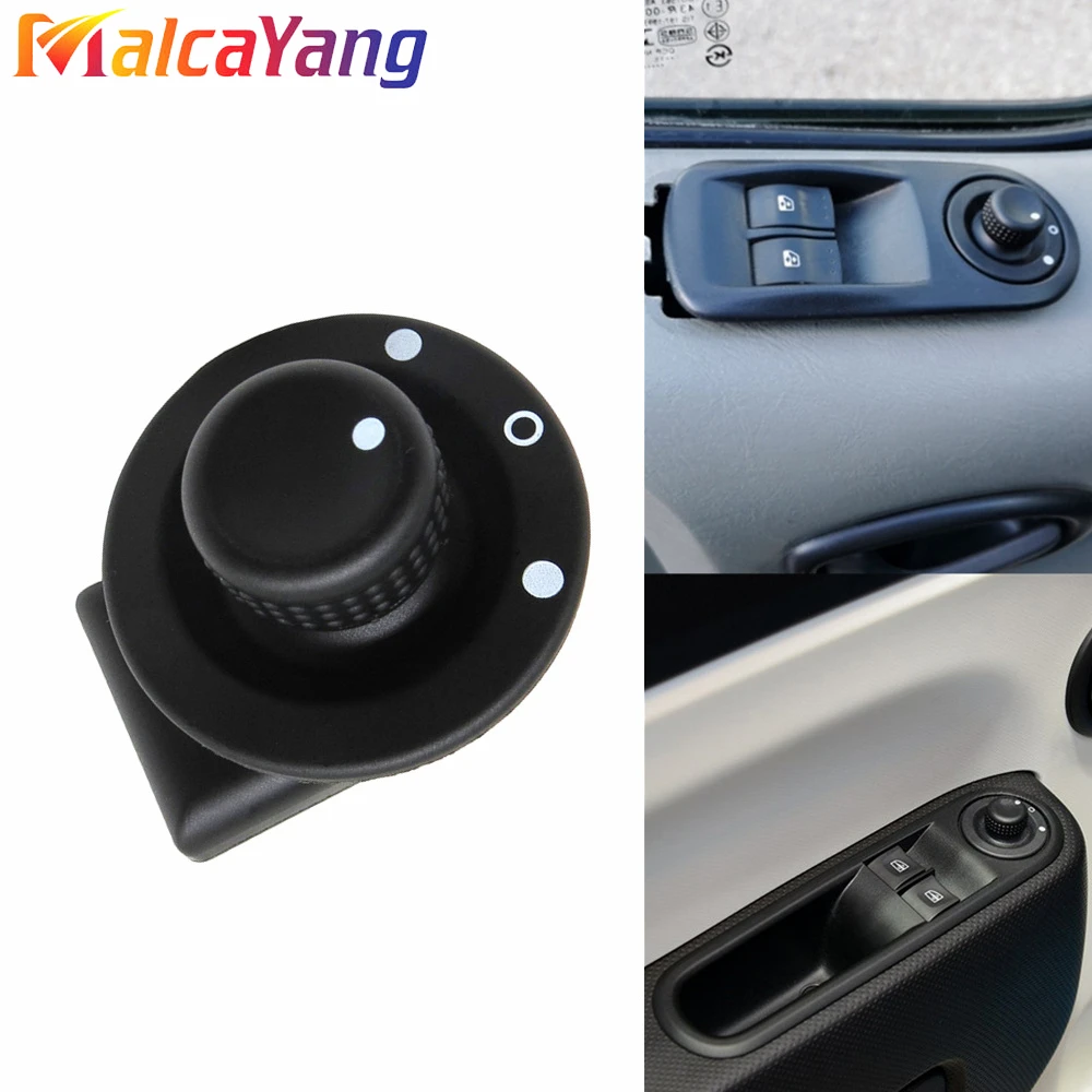 8200214919 Mirror Control Switch Adjust Knob Car Accessories For Renault Clio III Mk3 Laguna 2 Scenic Megane II Kangoo 2007-2017