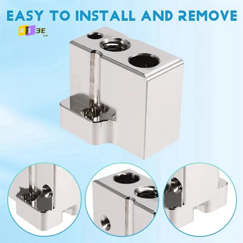 

A13E-CR10 Plated Copper Heated Block Volcano High-Temperature Heating Block For 3D Printer Parts, Large Flow