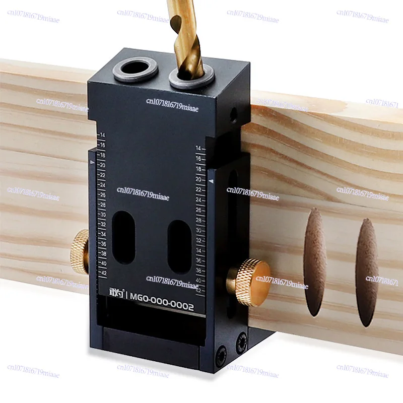 Woodworking oblique hole positioner 9.0mm plate splicing oblique hole punch aluminum alloy woodworking auxiliary tool set