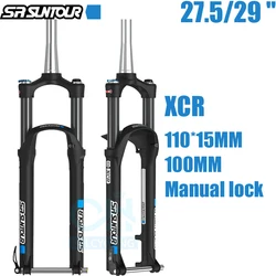 SR SUNTOUR XCR BOOST Bicycle Fork Strut 32mm 110x15mm Suspension Travel 100mm 27.5 29 Inch AIR Suspension Mountain Fork