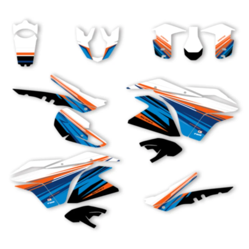 

DSMTECH Custom Motorcycle Graphics For KTM 2003 2004 2005 2006 2007 2008-2016 ADV1050 1090 1190 RS Decal Stickers Kits 004