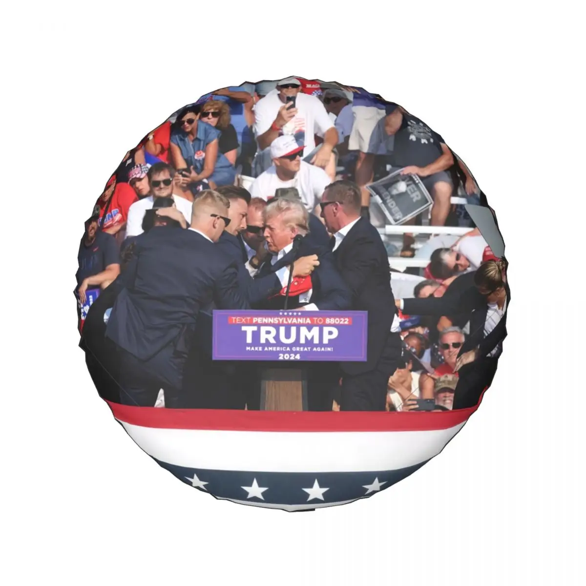 Custom The Trump Incident Spare Tire Cover Case Bag Pouch Waterproof Dust-Proof Wheel Covers for Jeep 14