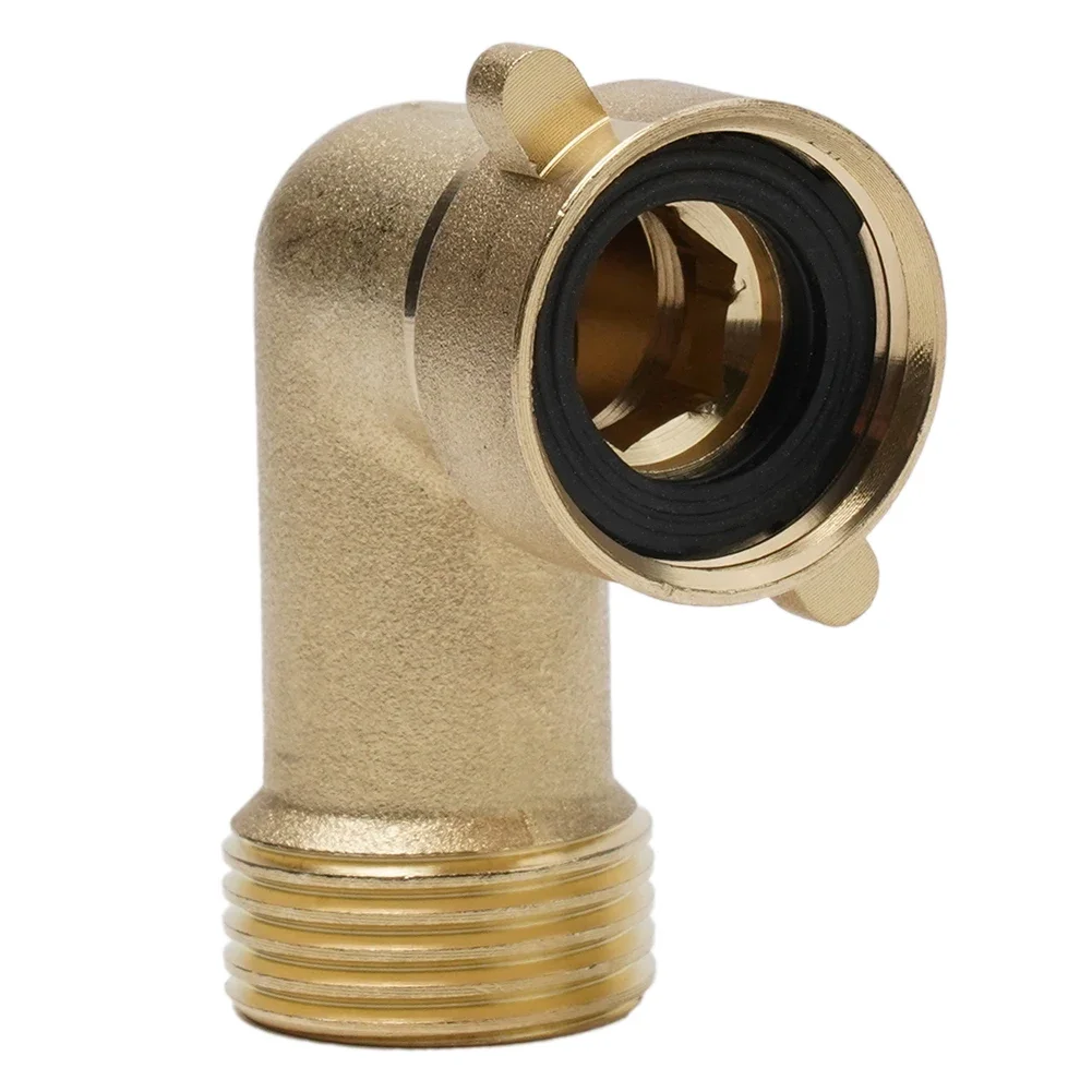 Joint 90 Degree Angle Water Pipe Brass Connector High Quality RV Water Intake Hose Fittings 1Pcs New Camper Trailer