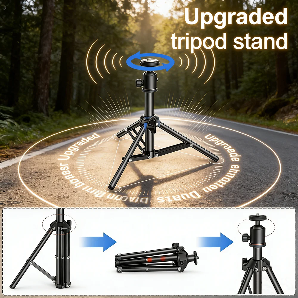 

Starlink Mini Tripod Mount Outdoor Portable Tripod Adapter,Satellite Pole Mount Kit,Compact Tripod Suitable Camping & RV Travel