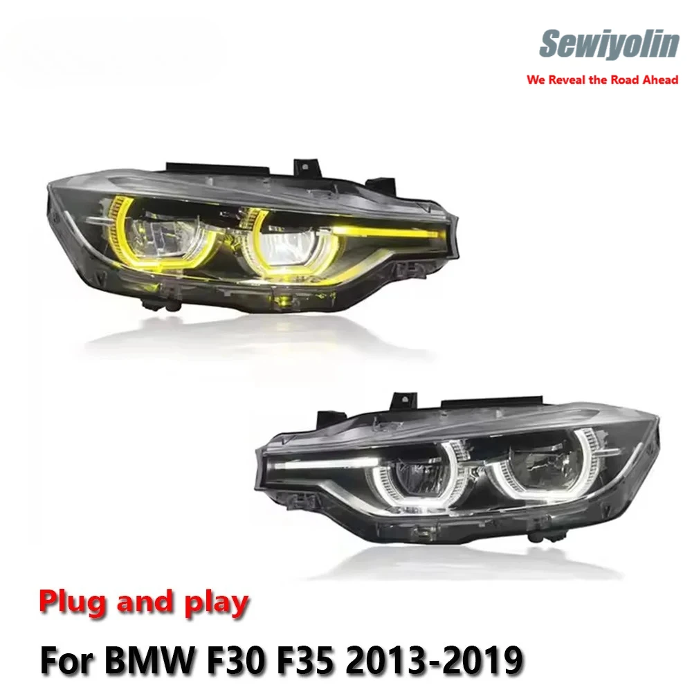 

Car LED Headlight Light Parts For BMW 3 Series F30 F35 2013-2019 Yellow White LED DRL Turn Signal Lamp Plug And Play