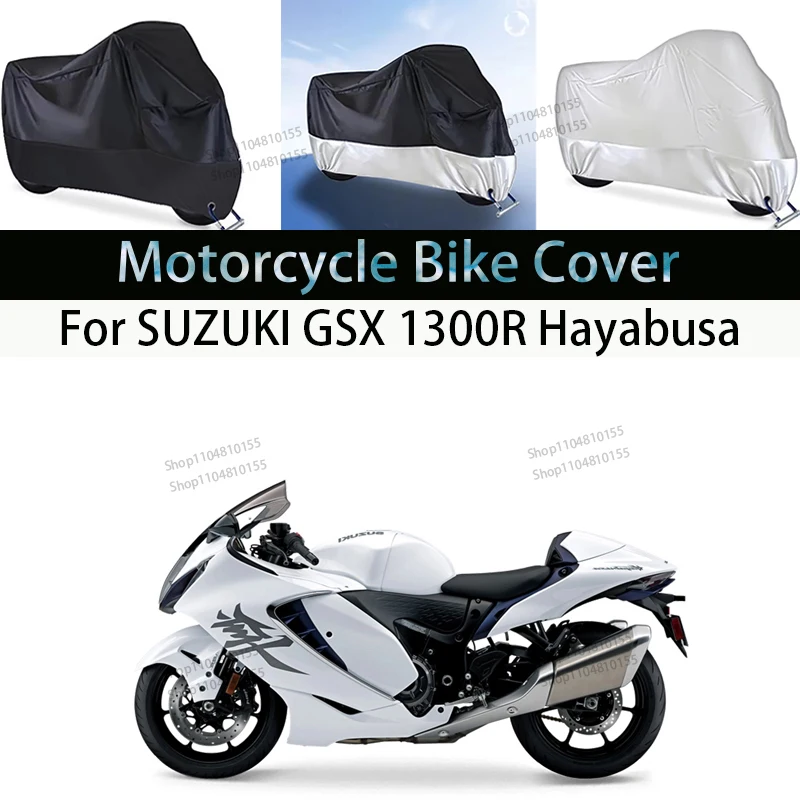 

For SUZUKI GSX 1300R Motorcycle Cover Moto Rain Cover Waterproof Dustproof UV Cover Coat Indoor Outdoor Motorbike Scooter Cover