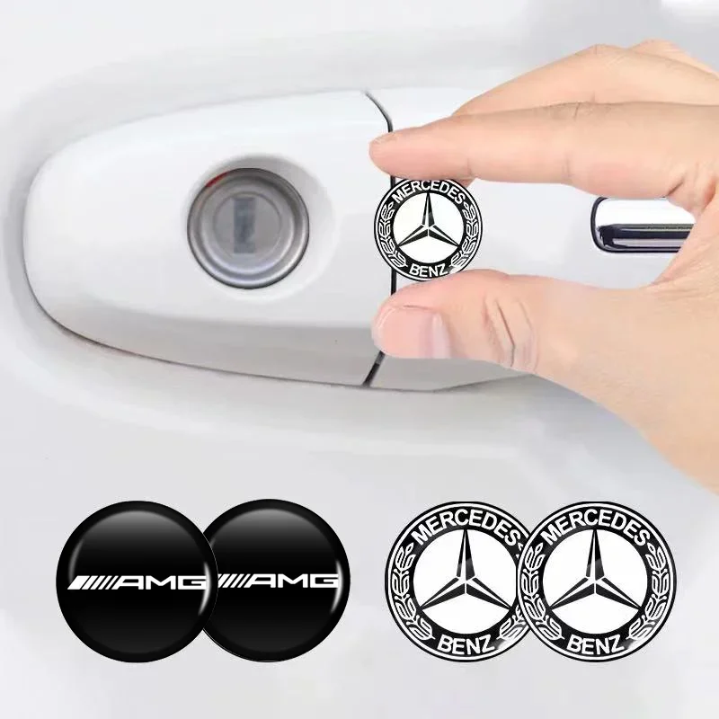 Car Door Lock Keyhole Anti-blocking Protection Stickers Interior Accessories For Mercedes Benz B/C/E/S Class A Class C200L GLC