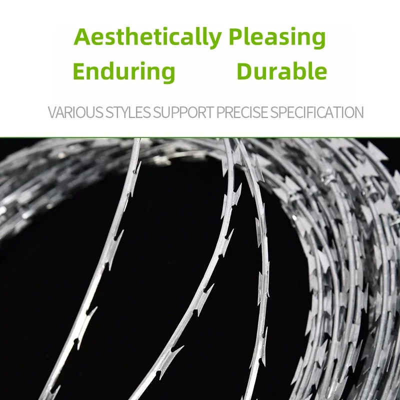 10MStainless الفولاذ المقاوم للصدأ الأسلاك الشائكة الأسطوانة قفص شبكة واقية مكافحة تسلق مكافحة سرقة سياج الأمن للمدرسة حديقة المنزل حاجز