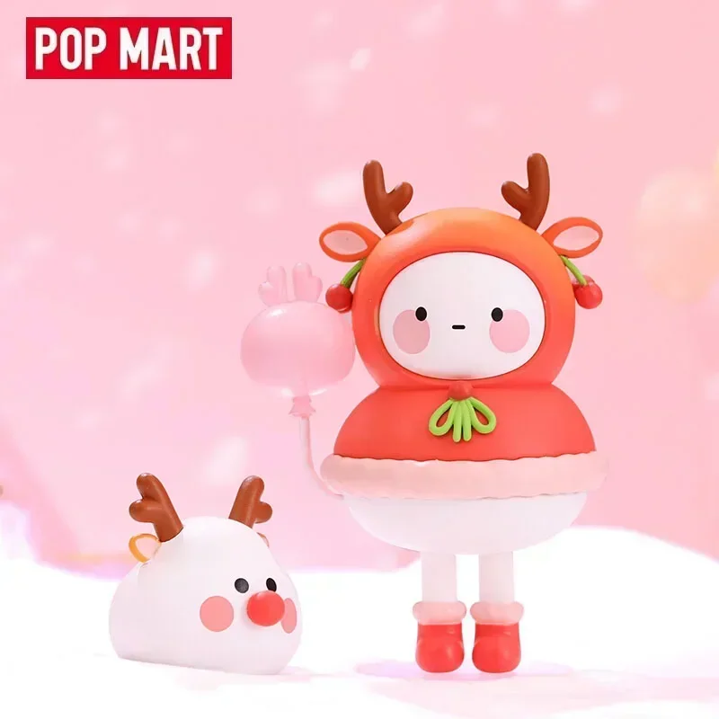 

POP MART Bobo & Coco Balloon Paradise Series Blind Box Guess Bag, Mystery Box Toys, милые украшения для фигурок аниме, подарочная коллекция