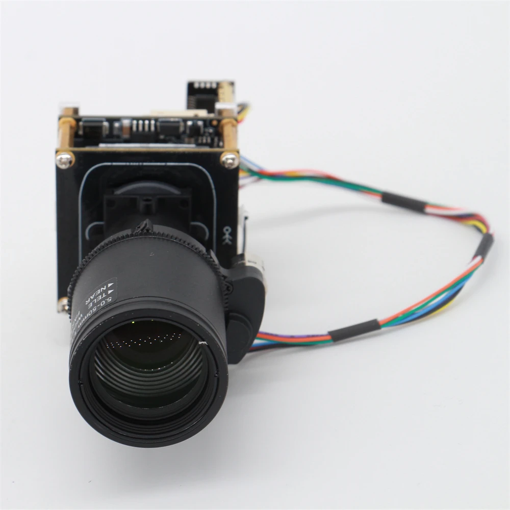 AI Face Recognition IP Camera Module 5MP 5-50mm Motorized 10X Zoom Lens Starvis IMX335 OpenIPC Camera Board
