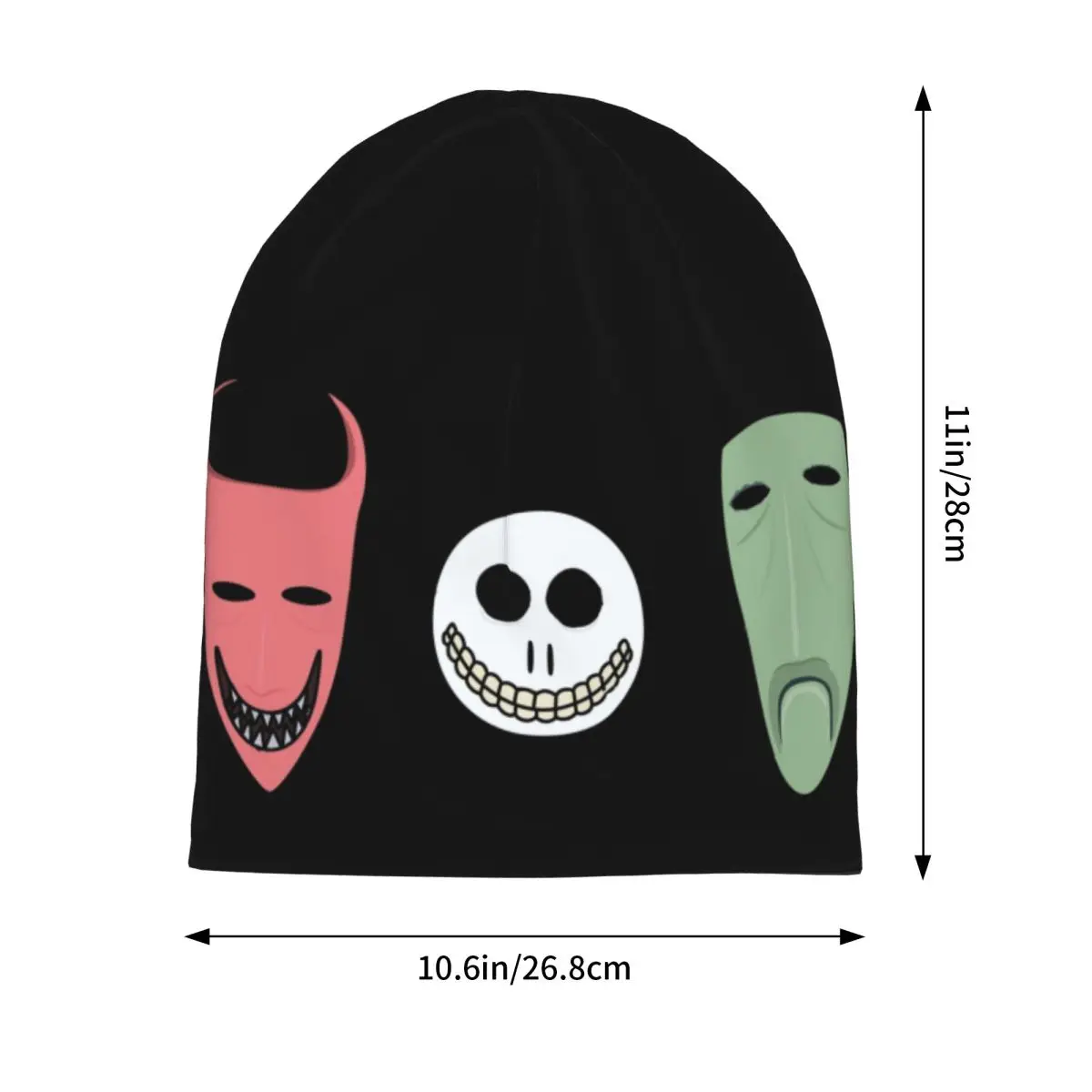 Nightmare Before Christmas Warm Knitted Cap Hip Hop Bonnet Hat Autumn Winter Outdoor Beanies Hats for Men Women Adult