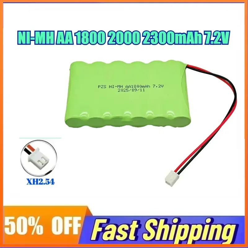 7.2V 1800/2000/2300mAh AA Battery for Rc Toys Cars Tanks Robots Upgraded Rechargeable Battery