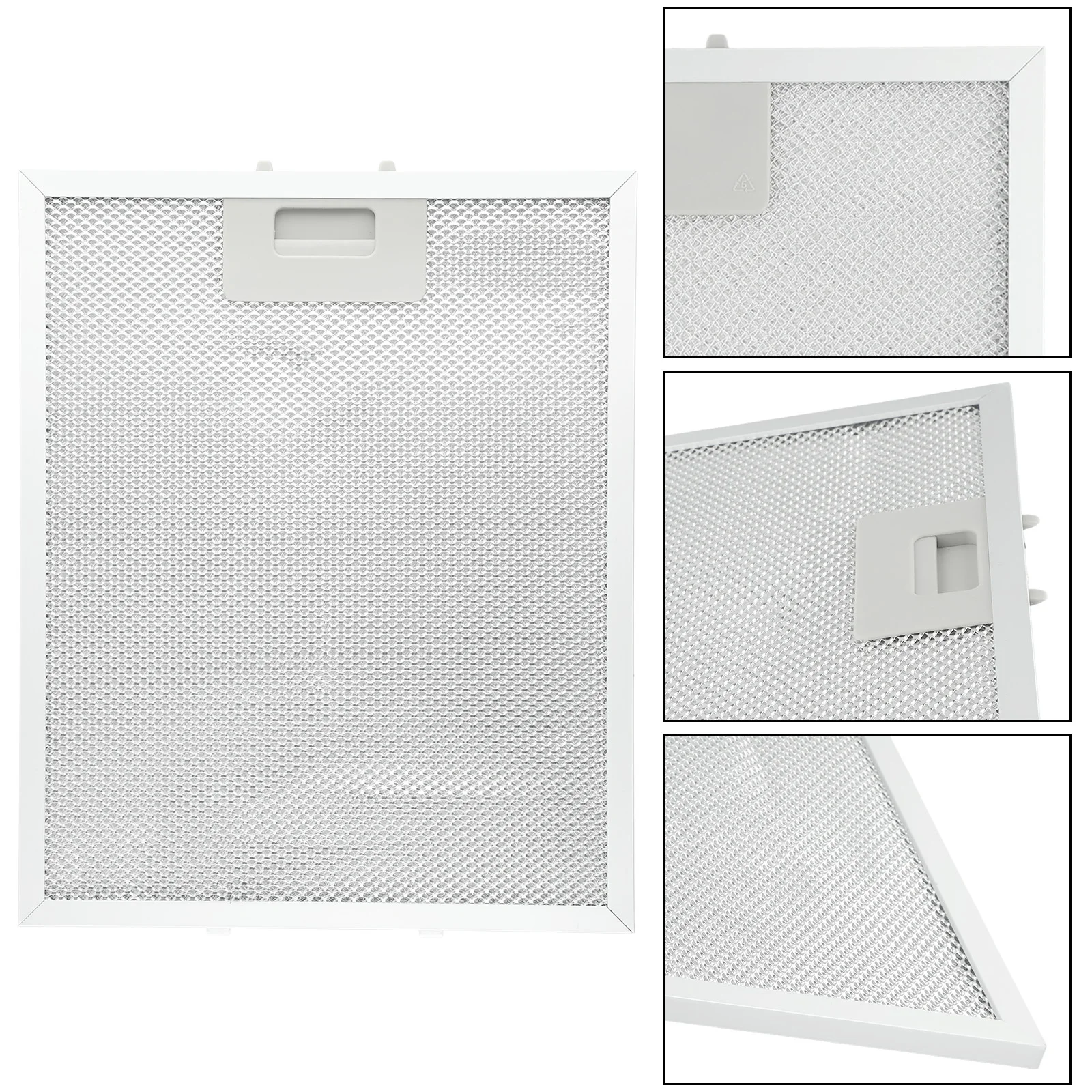1PC Silver Cooker Hood 5-Layers Clean Filter Cooker Hood Filters Set Extractor Mesh Stainless Steel 318x258x9mm