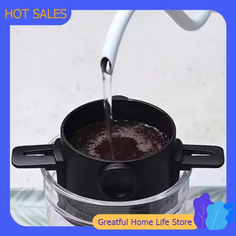 ماكينة صنع القهوة من الفولاذ المقاوم للصدأ AT59، فلتر قهوة محمول قابل لإعادة الاستخدام، حامل شاي القهوة بالتنقيط بدون ورق، صب فوق منقط القهوة