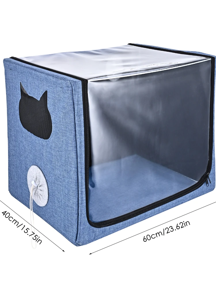 Pet Oxygen Cage ICU Room Pet Baby Nursing Room Cough Respiratory Disease Foldable Nebulizer Drying Box For Cats And Dogs