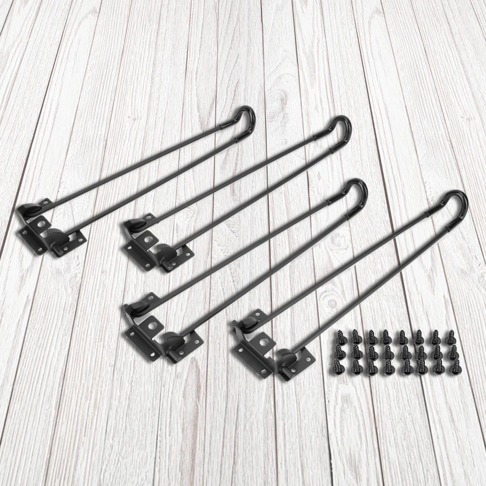 32/42cm 4pcs Folding Legs Heavy Duty Table Legs Set Assembly Easy Install Metal Table Leg for Camping Tables Home DIY Projects