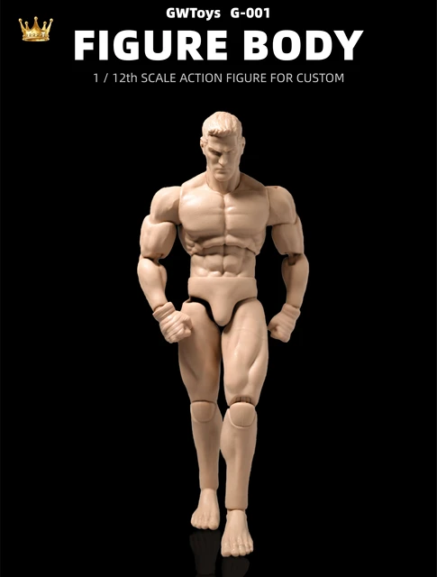 GWToys G001 1/12 Scale Strong Muscle Super Flexible Action Figure Body Doll  Model Toy about 16cm for Custom Sketch Practice - AliExpress