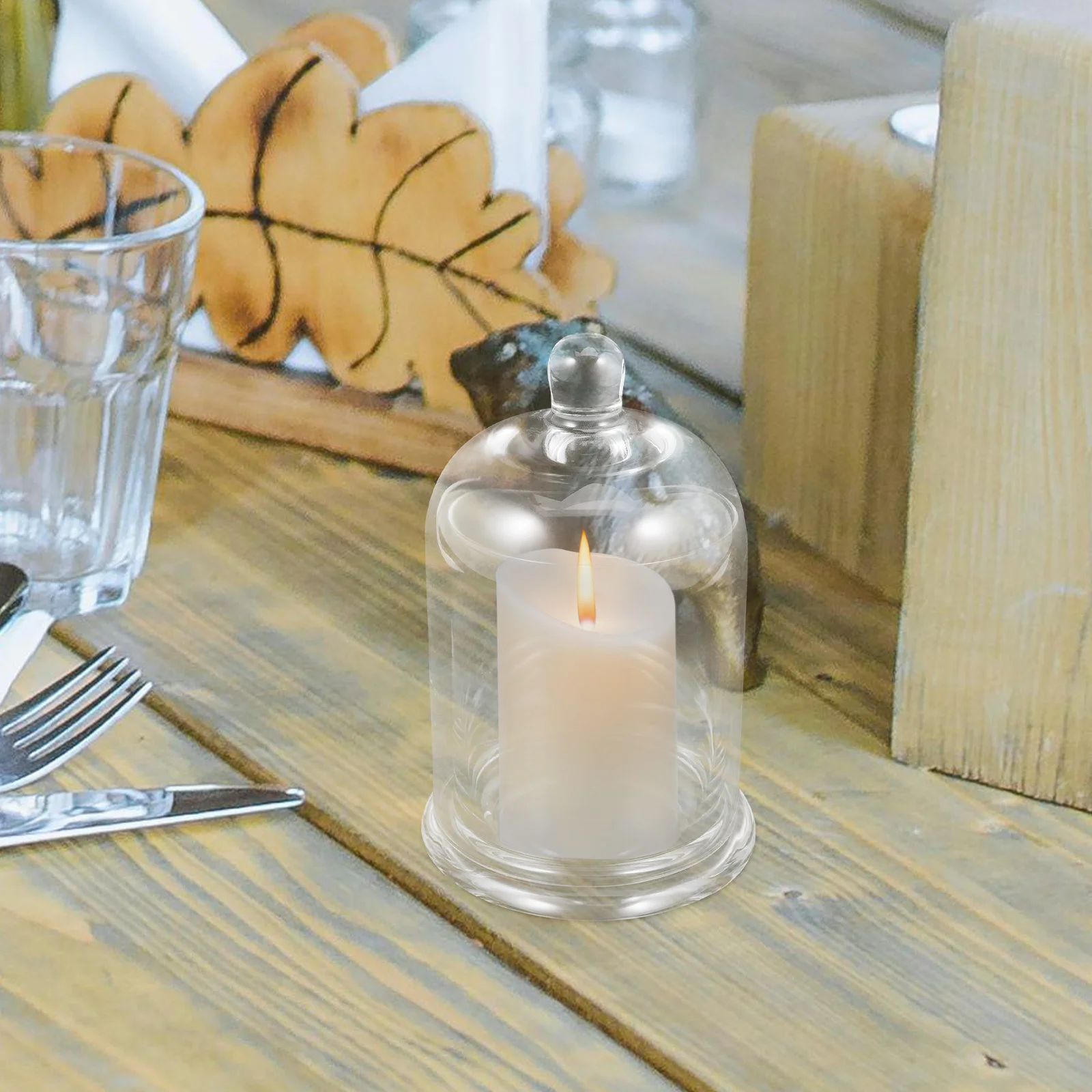 

1Set Glass Candleholder Wax Cup Wedding Decoration Romantic Candlesticks Home Use Glass Cup Holder