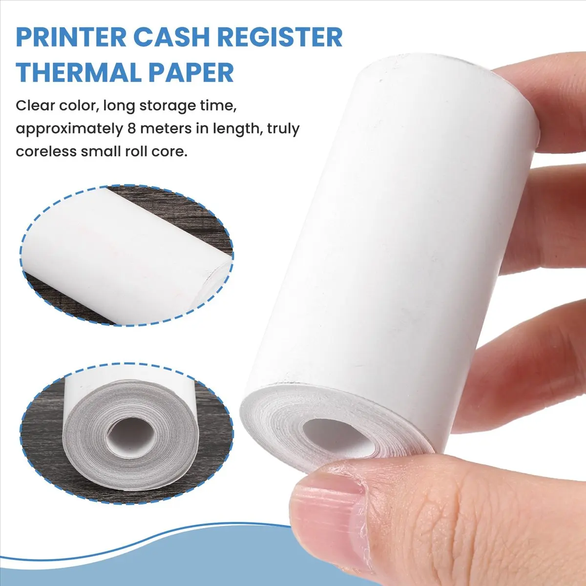 N05R 10 Rollen Thermopapier Kassenbon-Papier 57X30mm Thermopapier für Drucker und Registrierkassen