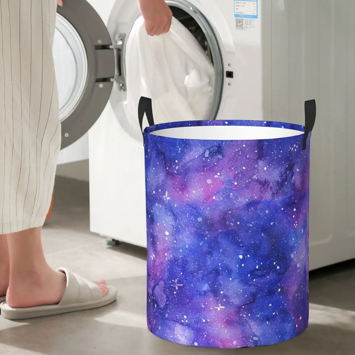 

Складная корзина для белья Space Galaxy Constellation, корзина для хранения грязной одежды и мелочей, большая водонепроницаемая коробка