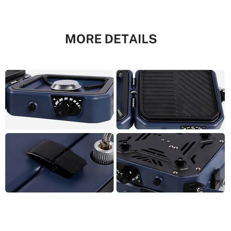 High quality Wholesale Portable Foldable Double Burner Camping Stove Outdoor Picnic Cookware Gas Cooker