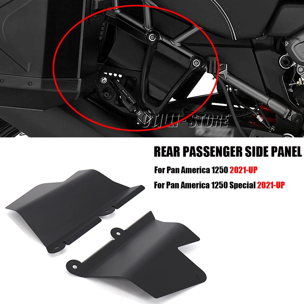 

Motorcycle Accessories Passenger Footrest Side Frame Cover Fender Splash Guard Guard For Pan America 1250 S Special 2021 2022