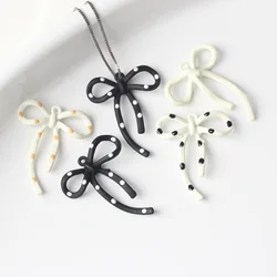 10pcs Alloy Cute Bow Shape Pendant Earring Ornament Necklace Bracelet Jewelry Handmade DIY Accessories Supplies Craft Fashion