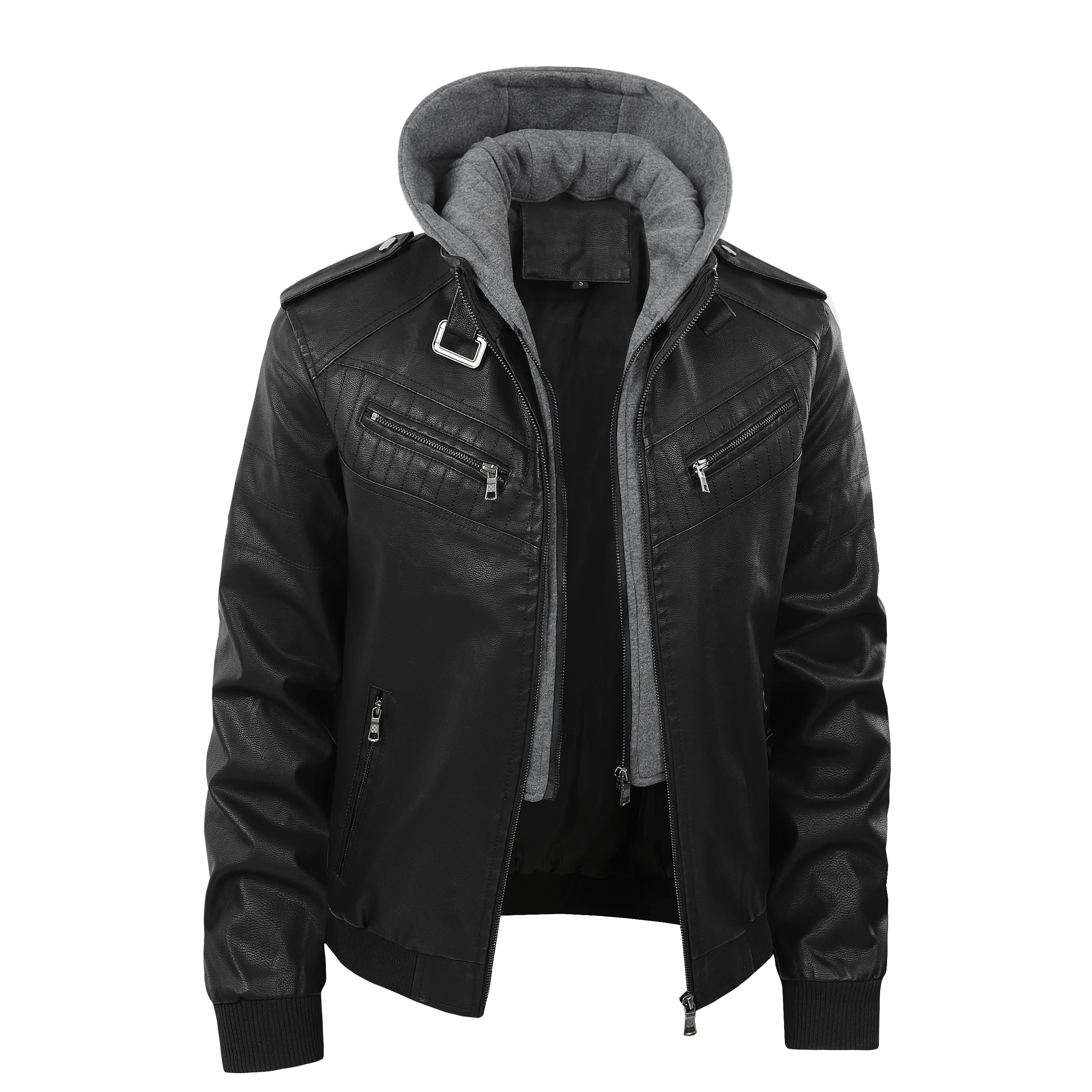 

Мужская кожаная куртка-бомбер для города, водонепроницаемая, ветрозащитная, из полиэстера, хит продаж для трансграничной торговли