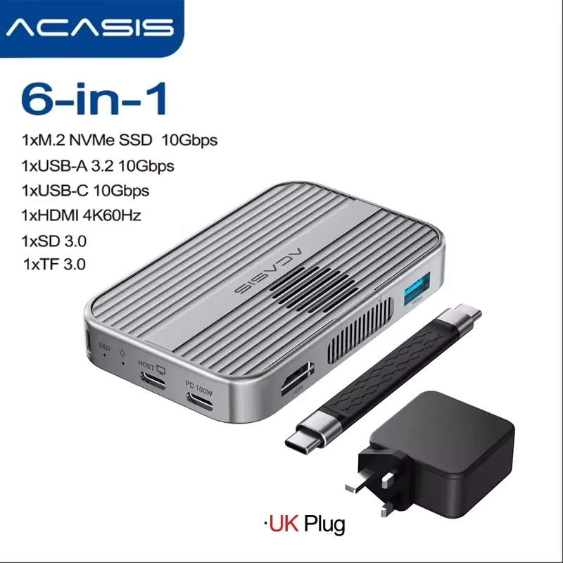 Acasis M.2 NVMe SSD エンクロージャー 10Gbps USB-C