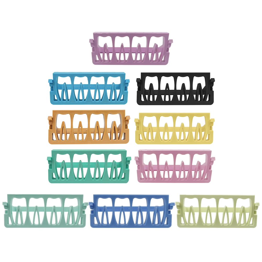 2pcs 8 Holes Dental Endodontic File Holder Root Canal File Organizer Endo Instrument Sterilization Storage Rack Dentistry Tools