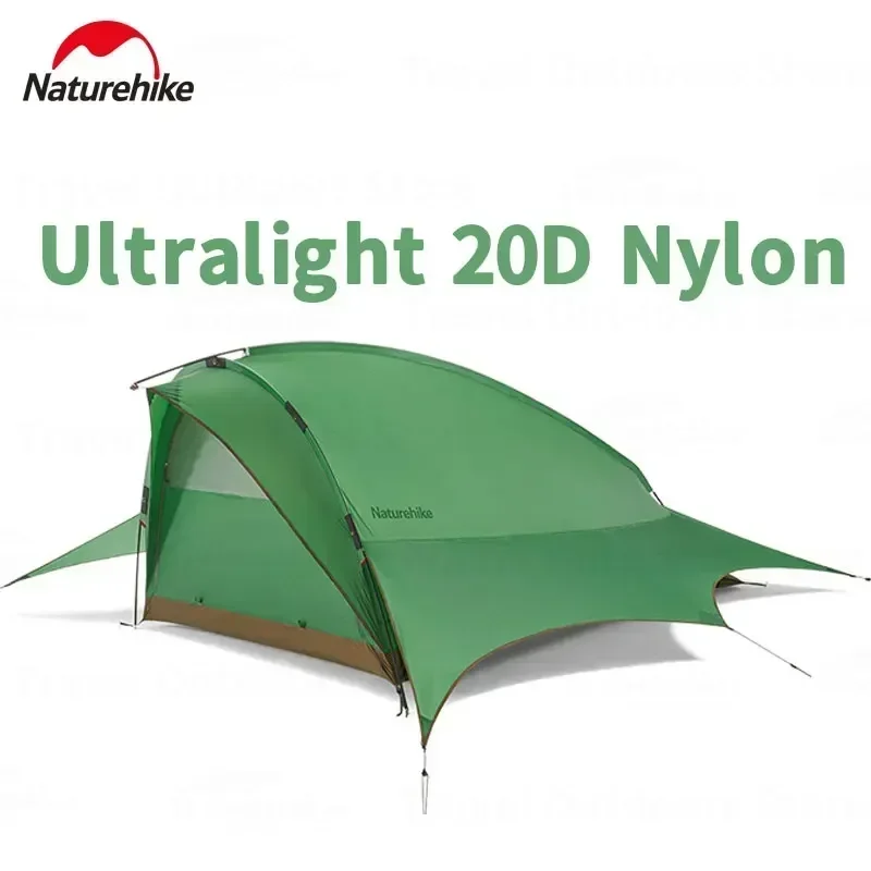 

Naturehike Ultralight 20D Nylon Camping Tent Travel Outdoor Waterproof Bushcraft for 2 People Portable 4 Season ultralight quick