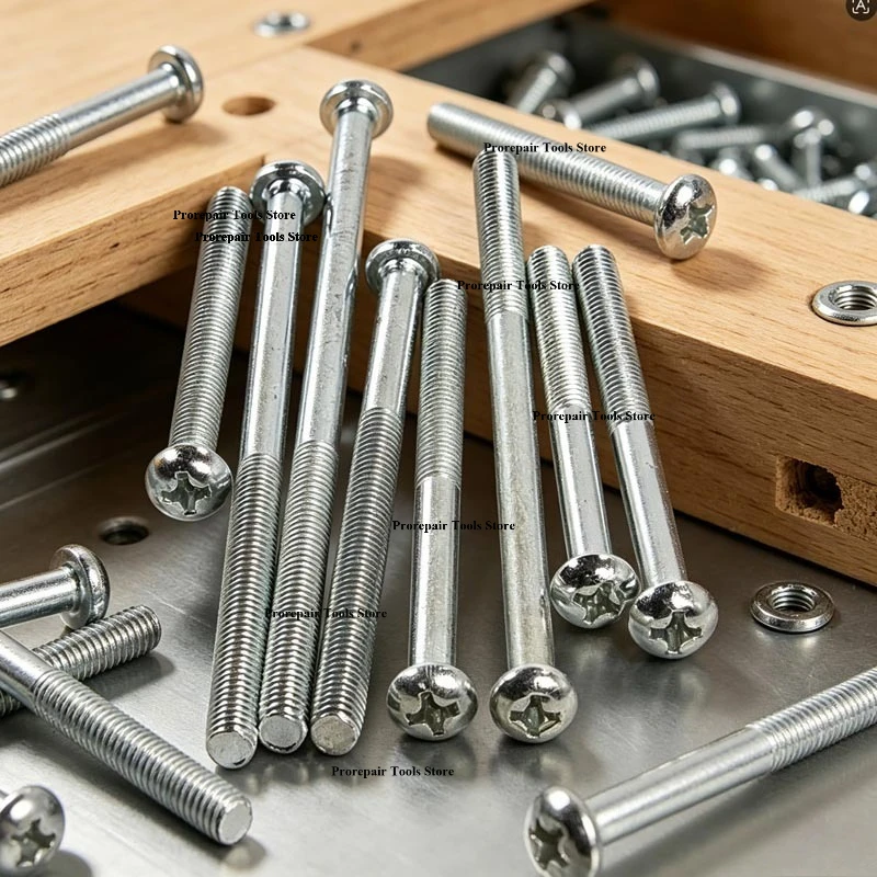 

M4 M3 Long Screws White Zinc Plated Iron Hex Socket Bolt Extra Long Furniture Connector Bolts Machine Repair Screw Hardwares