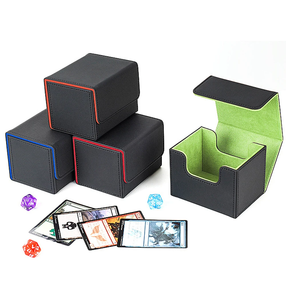 Trading Card Deck BoxDurable Sturdy TCG OCG Card StorageCollectible Game, Car MTG Card Carrying Case, Holds 80 + or 100 + Cards