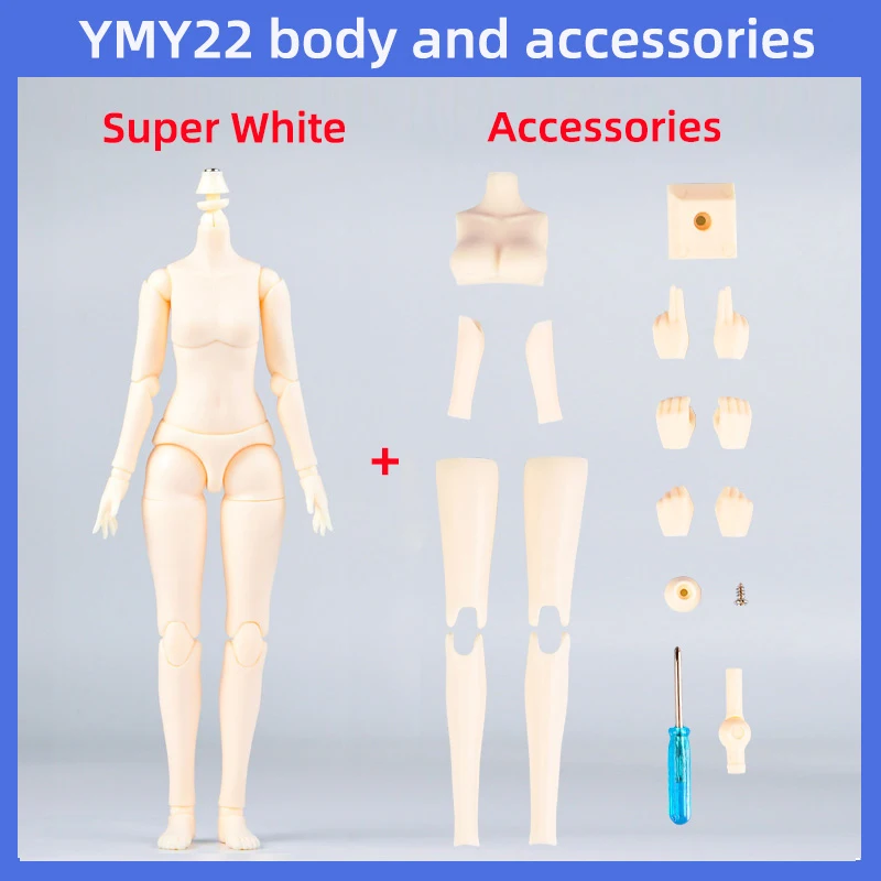 20Cm 21Cm Ymy 22 24 Lichaam Beweegbare Gewrichtsvervanging Accessoires Hand Meisje Boy Body Voor Ob22 Ob24, Gsc, Blythe, 1/6 Bjd Pop
