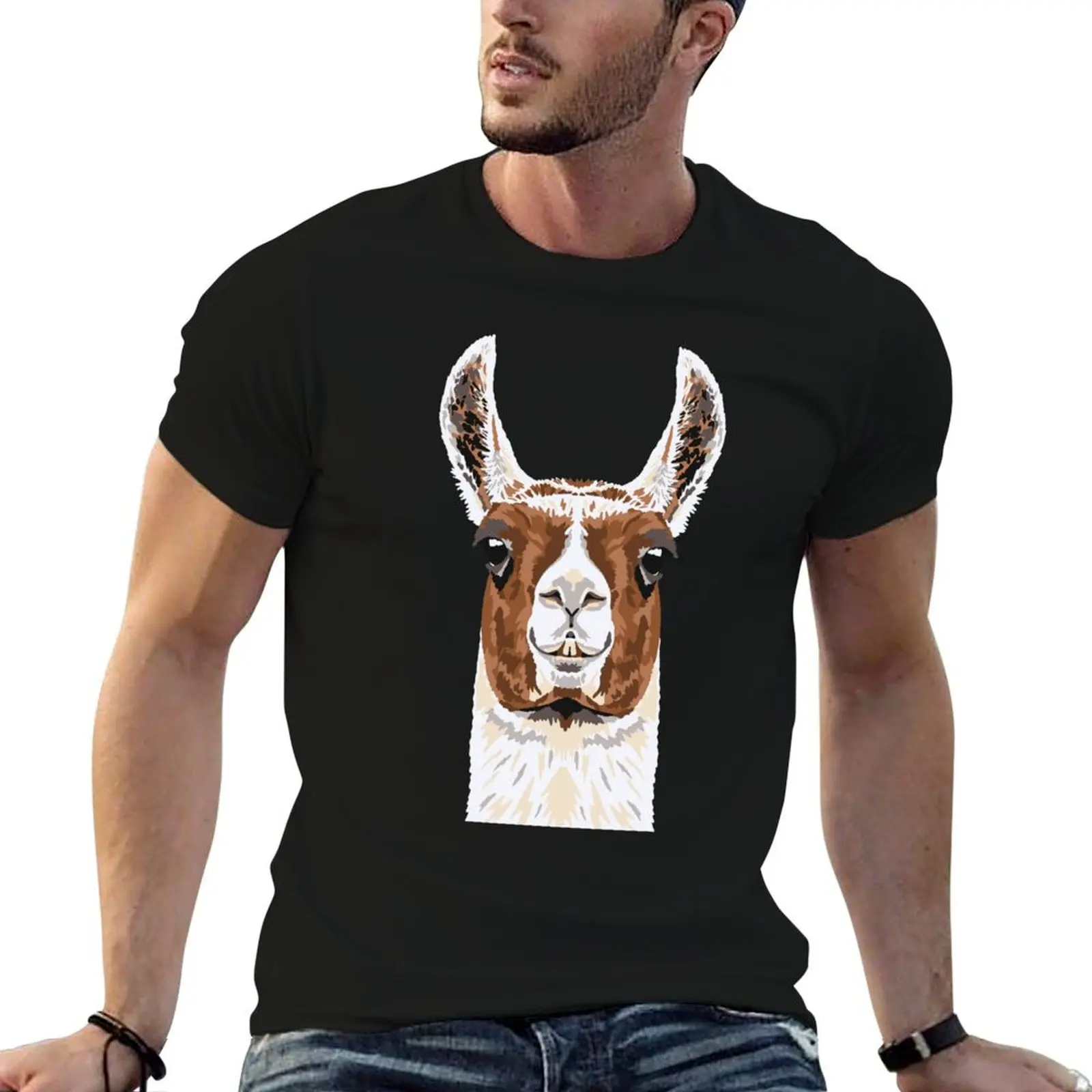 

Passport photo - Llama T-Shirt sublime shirts graphic tees vintage oversized t shirts for men