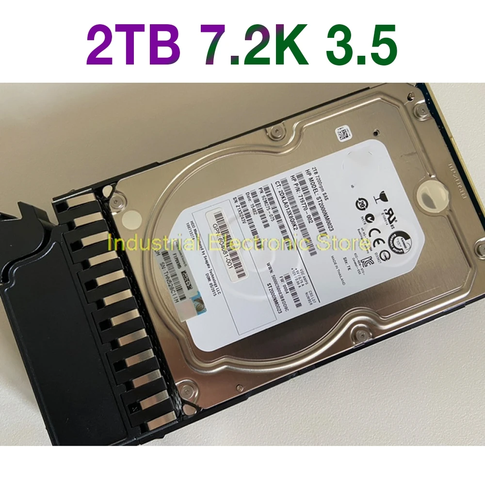 

2TB For HP AW555A P2000 SAS-FC 7.2K 3.5 605475-001 604051-001 719770-002 Hard Disk