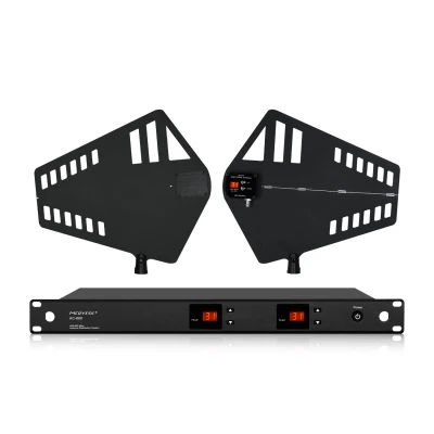 happymusic 16 Channel Antenna Distribution System Antenna Splitter support 8 Sets Receivers 400-950Mhz for uhf wirele