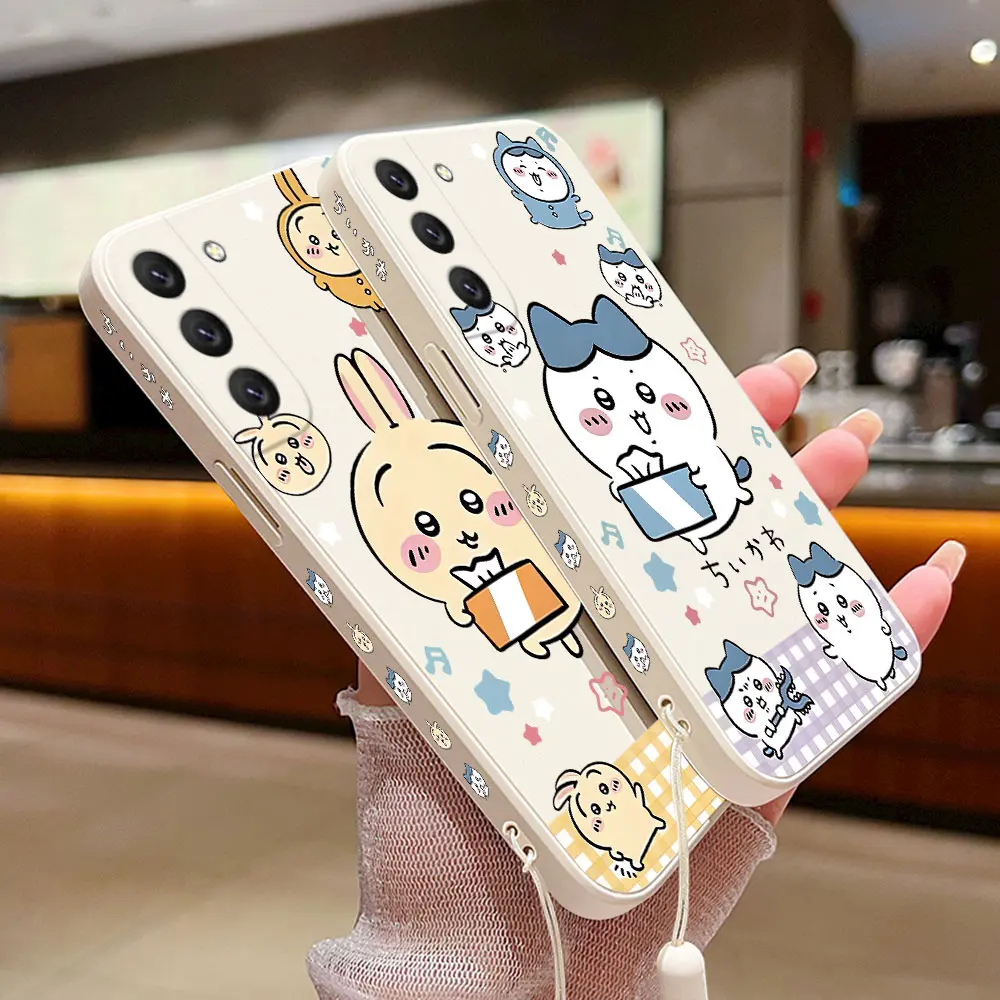 Usagi Hachiware Phone Case for Samsung Galaxy S24 S23 S22 S21 S20 S10 S9 Note 20 10 Ultra Plus Pro FE 4G 5G Cover