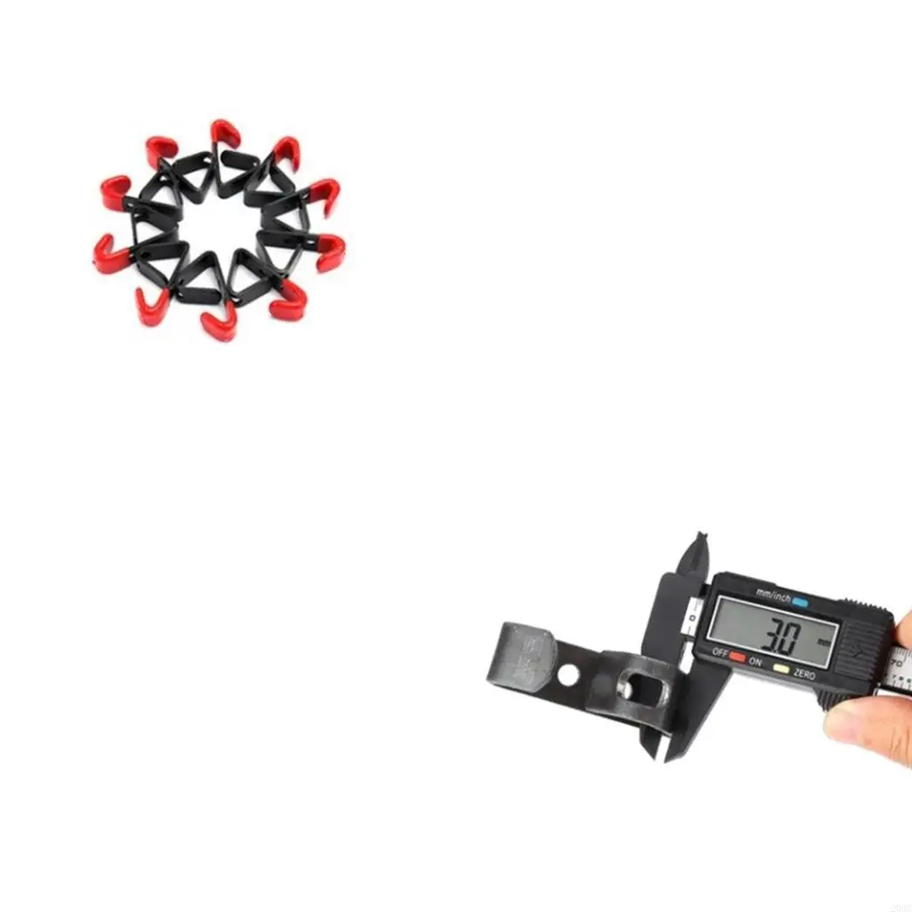 203C Garażowe organizery na narzędzia ogrodowe Stalowe haki do montażu na ścianie 10 szt. Haczyki do przechowywania w garażu +