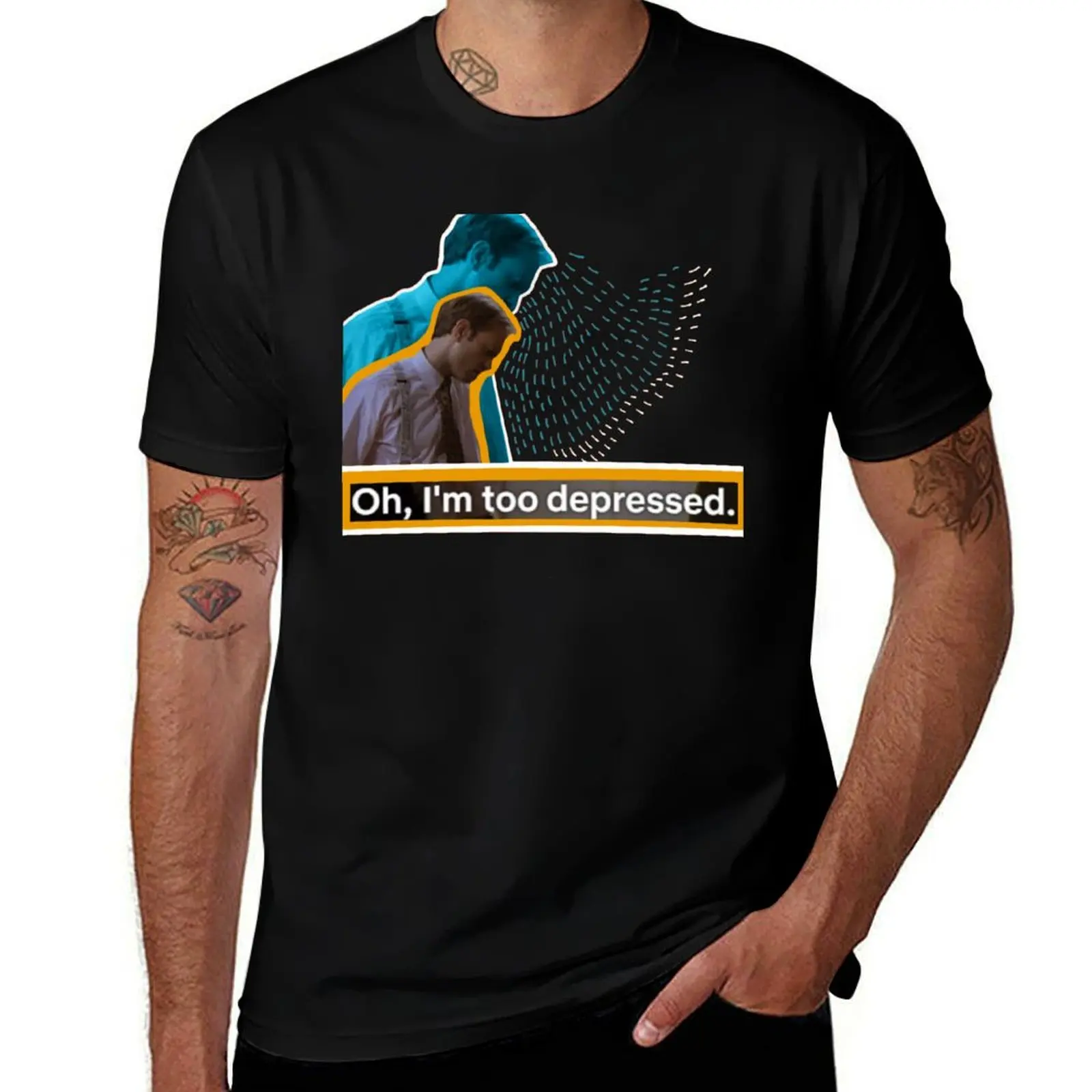 depressed niles T-Shirt Fashion Casual Short Sleeve T-Shirt