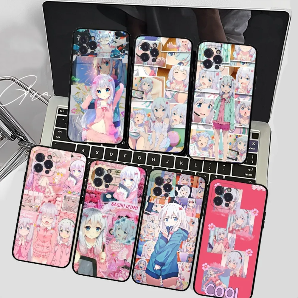 Anime Izumi Sagiri Phone Case Silicone Soft For 15 iphone 14 13 12 11 Pro Mini XS MAX 8 7 6 Plus X 2020 XR Shell