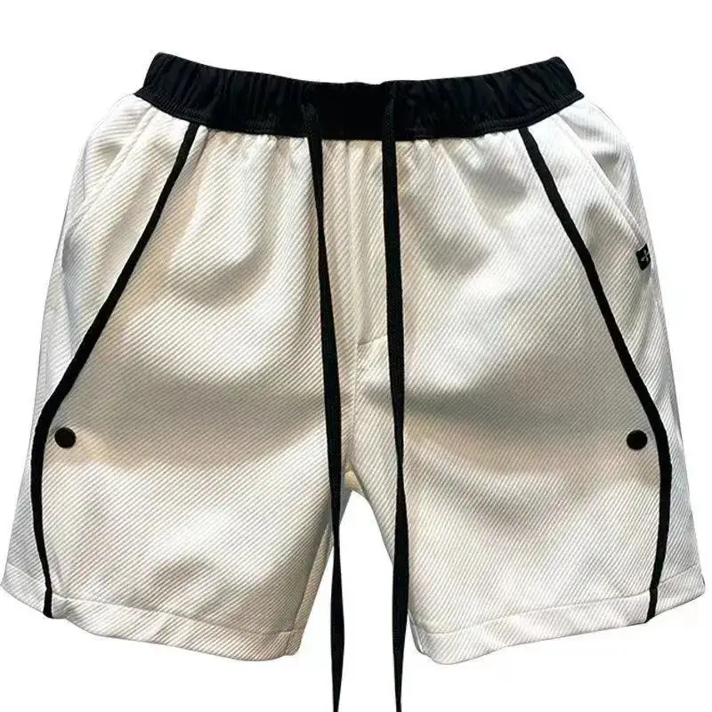 Male Short Pants Drawstring Training Basketball Black Men\'s Shorts New in Pant 2024 Designer Streetwear Xl 3 Quarter Y2k Bulk